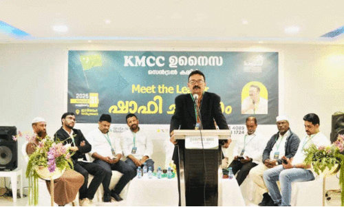 ഷാ​ഫി ചാ​ലി​യ​ത്തി​ന് ഉ​നൈ​സ​യി​ൽ സ്വീ​ക​ര​ണം