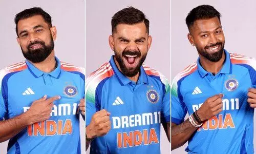 ചാമ്പ്യൻസ് ട്രോഫിക്ക് മുന്നോടിയായി ടീം ഇന്ത്യക്ക് പുതിയ ജഴ്സി; ഇംഗ്ലണ്ടിനെതിരെ ജയം തേടി ഇന്ത്യ