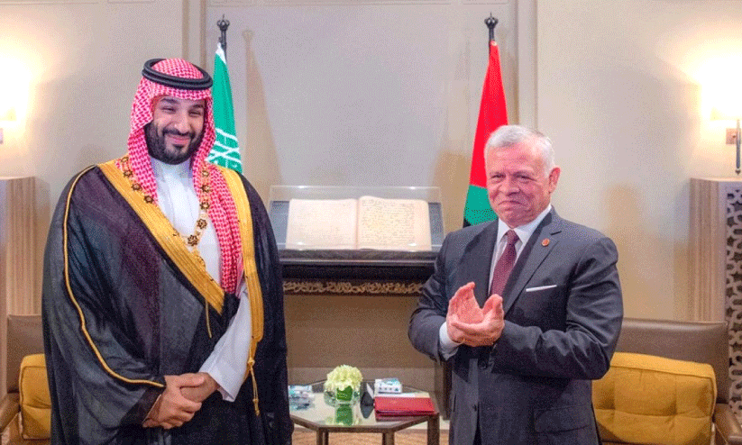 ഫലസ്തിനിലെ സ്ഥിതിഗതികൾ; സൗദി കിരീടാവകാശിയും ജോർഡൻ രാജാവും ചർച്ച ചെയ്തു ഫലസ്തിനിലെ സ്ഥിതിഗതികൾ; സൗദി കിരീടാവകാശിയും ജോർഡൻ രാജാവും ചർച്ച ചെയ്തു