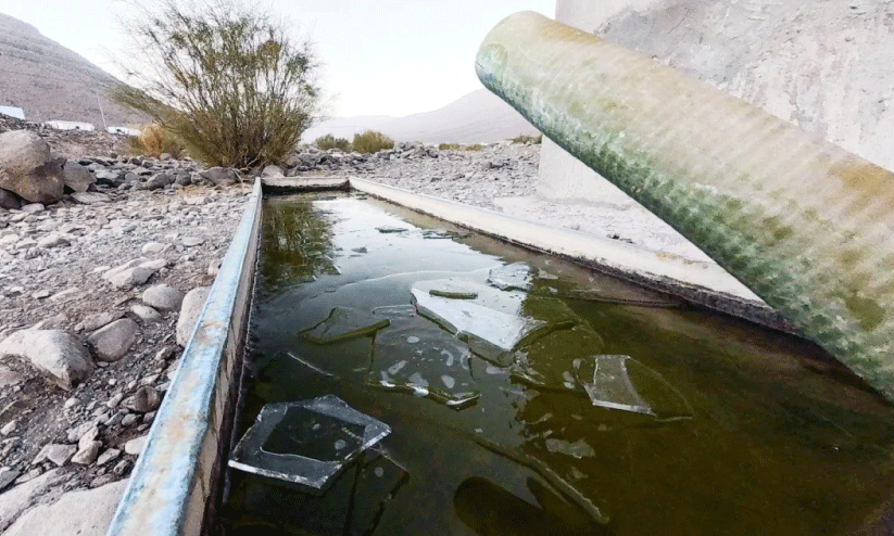 സൗ​ദി​യി​ൽ ആ​റി​ട​ങ്ങ​ളി​ൽ ക​ഠി​ന ത​ണു​പ്പ്​; ത​ബൂ​ക്കി​ൽ വെ​ള്ളം ത​ണു​ത്തു​റ​യു​ന്നു