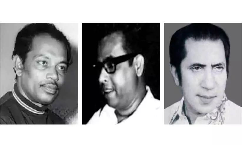 എം.എസ്. ബാബുരാജ്,വയലാർ,എ.ടി. ഉമ്മർ