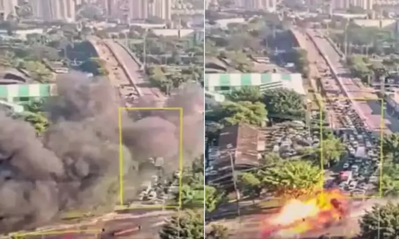 ബ്രസീലിൽ തിരക്കേറിയ റോഡിൽ വിമാനം തകർന്നു വീണു; മൂന്ന് പേർ മരിച്ചു, ഞെട്ടിക്കും ദൃശ്യങ്ങൾ പുറത്ത് -VIDEO