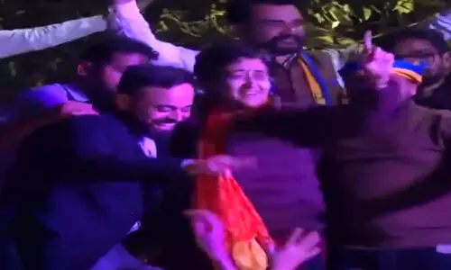 Athishi Poll Win Celebration