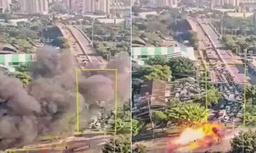 ബ്രസീലിൽ തിരക്കേറിയ റോഡിൽ വിമാനം തകർന്നു വീണു; മൂന്ന് പേർ മരിച്ചു, ഞെട്ടിക്കും ദൃശ്യങ്ങൾ പുറത്ത് -VIDEO