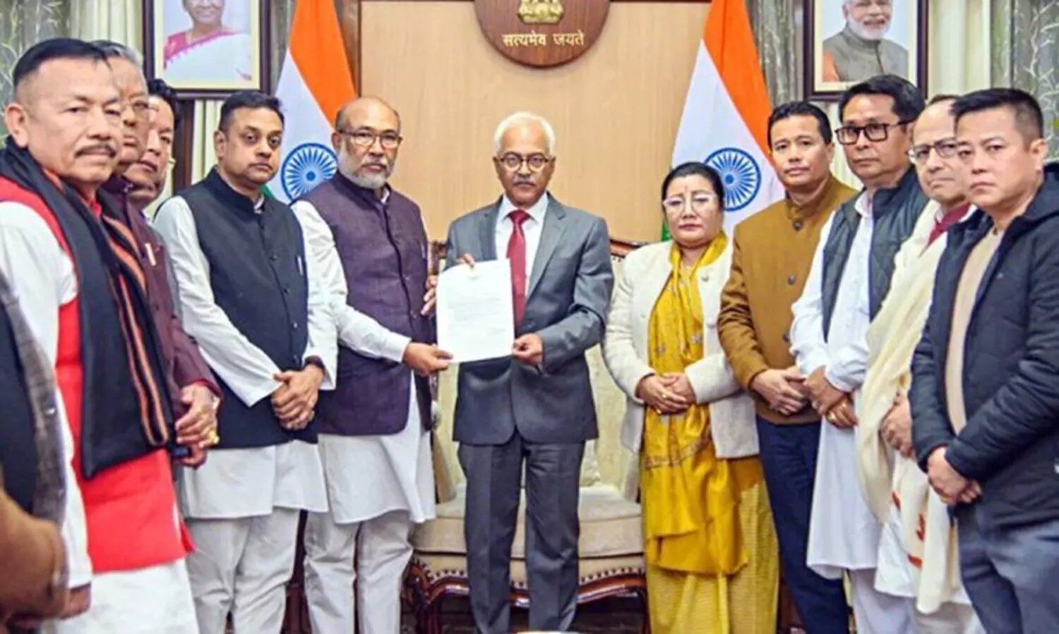 മണിപ്പൂർ മുഖ്യമന്ത്രിക്കായി തിരക്കിട്ട ചർച്ച; തീരുമാനമായില്ല