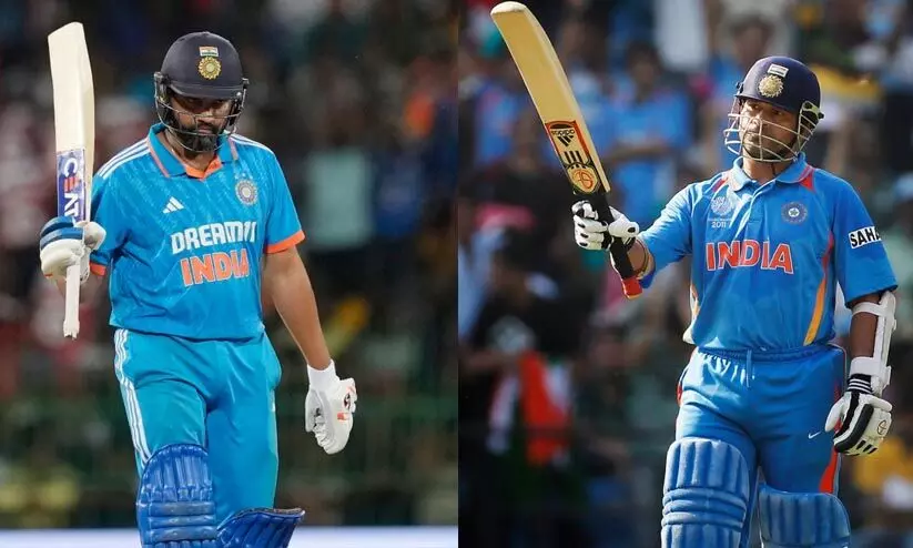 ചരിത്രം കുറിച്ച് രോഹിത്; സചിന്‍റെ റെക്കോഡ് മറികടന്നു; നേട്ടം സ്വന്തമാക്കുന്ന ആദ്യ താരം...