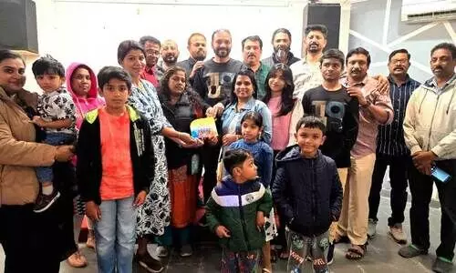 ആ​ൻ​സ​ൻ പ​ത്രോ​സി​നും ലി​സ്റ്റി ആ​ന്‍സ​നും യാ​ത്ര​യ​യ​പ്പ് ന​ൽ​കി