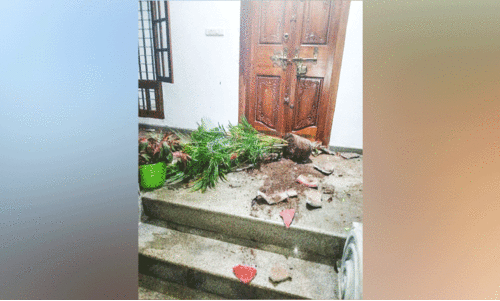 വള്ളിക്കോട്ട്​ ലഹരിസംഘത്തിന്‍റെ ആക്രമണം; വീടിന്‍റെ വാതിലുകളും  ജനലുകളും അടിച്ചു തകർത്തു