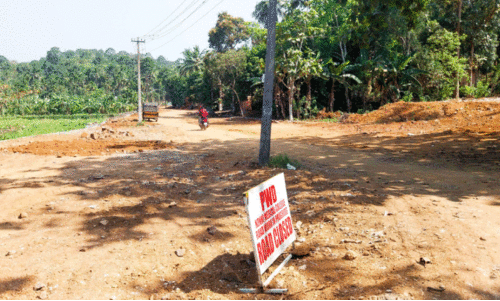 കോന്നി മെഡിക്കൽ കോളജ് റോഡ്  നിർമാണം പുരോഗമിക്കുന്നു