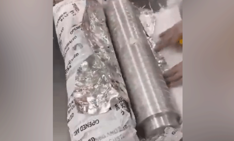 ലോ​ഹ പൈ​പ്പു​കൾ​ക്കു​ള്ളി​ൽ ഒ​ളി​പ്പി​ച്ച് ക​ട​ത്തി​യ മ​യ​ക്കു​മ​രു​ന്ന് പി​ടി​കൂ​ടി