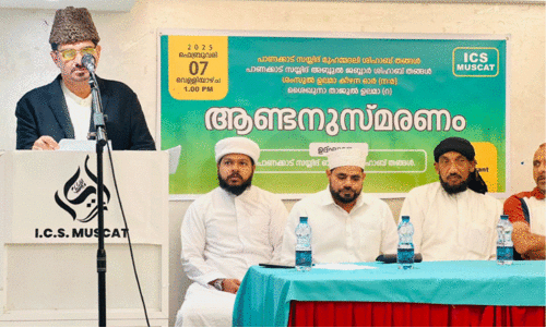 മ​ഹ​ത്തു​ക്ക​ളു​ടെ ജീ​വി​തം മാ​തൃ​ക​യാ​ക്കു​ക -​പാ​ണ​ക്കാ​ട് ബ​ശീ​റ​ലി ശി​ഹാ​ബ് ത​ങ്ങ​ള്‍