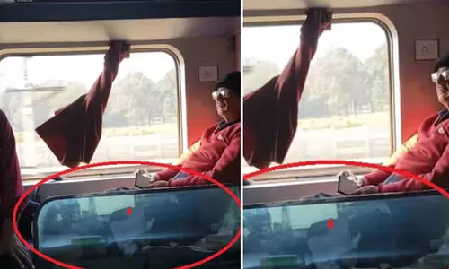 എ.സി കോച്ചിലെ എമർജൻസി വിൻഡോ തകർന്നു വീണു; യാത്രക്കാരൻ രക്ഷപ്പെട്ടത് തലനാരിഴക്ക്