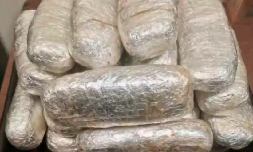 സ​ലാ​ല വി​മാ​ന​ത്താ​വ​ള​ത്തി​ൽ 7.940 കി​ലോ​ഗ്രാം ക​ഞ്ചാ​വ് പി​ടി​കൂ​ടി