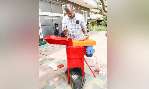 കാർഷികമേഖലയിലെ ഉപയോഗത്തിനുള്ള യന്ത്രത്തിന്​ അന്താരാഷ്ട്ര അവാർഡ്​ നേടി സംരംഭകൻ