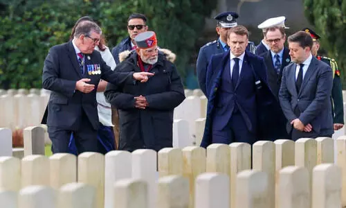 മോ​ദി​യും മാ​ക്രോ​ണും കൂ​ടി​ക്കാ​ഴ്ച ന​ട​ത്തി; വ്യാ​പാ​ര, നി​ക്ഷേ​പ ബ​ന്ധം ശ​ക്ത​മാ​ക്കും