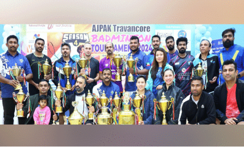 അ​ജ്പ​ക് ബാ​ഡ്മി​ന്റ​ൺ ടൂ​ർ​ണ​മെ​ന്റ് സം​ഘ​ടി​പ്പി​ച്ചു