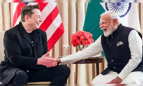 പ്രധാനമന്ത്രി മോദി ഇലോൺ മസ്കുമായി കൂടിക്കാഴ്ച നടത്തി