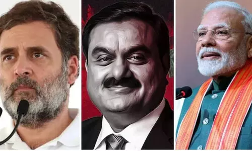 നാട്ടിൽ മൗനം, യു.എസിൽ വ്യക്തിപരമായ കാര്യം; അദാനിക്ക് മോദി കവചമൊരുക്കുന്നു, വിമർശനവുമായി രാഹുൽ