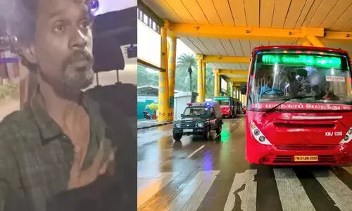 കണ്ടക്ടറോടുള്ള പ്രതികാരം, ബസ് തട്ടിയെടുത്തു,  പിന്നാലെ ലോറിയിൽ ഇടിച്ചു; മോഷണത്തിൽ വൻ ട്വിസ്റ്റ്