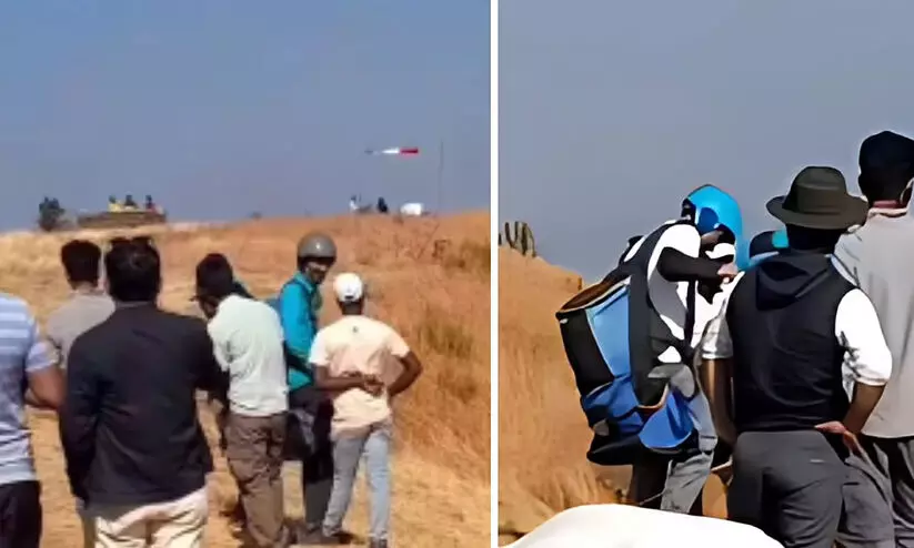 ട്രാഫിക് ബ്ലോക്ക് ഒഴിവാക്കി പരീക്ഷക്ക് സമയത്തിനെത്താൻ പാരാഗ്ലൈഡറിൽ പറന്ന് യുവാവ്; വൈറൽ വിഡിയോ പുറത്ത് ട്രാഫിക് ബ്ലോക്ക് ഒഴിവാക്കി പരീക്ഷക്ക് സമയത്തിനെത്താൻ പാരാഗ്ലൈഡറിൽ പറന്ന് യുവാവ്; വൈറൽ വിഡിയോ പുറത്ത്