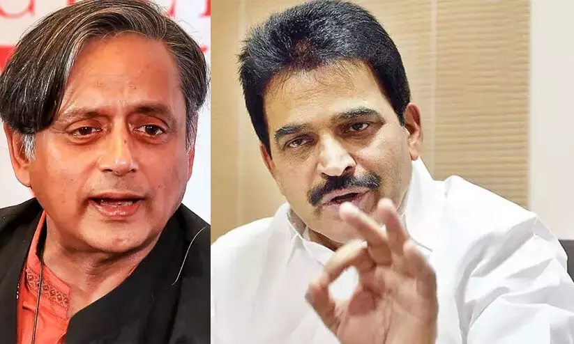 Shashi Tharoor and KC Venugopal Shashi Tharoor and KC Venugopal