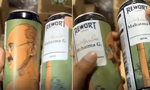 റഷ്യൻ ബിയർ ക്യാനിൽ മഹാത്മ ഗാന്ധിയുടെ ചിത്രവും ഒപ്പും; സമൂഹമാധ്യമങ്ങളിൽ വിമർശനം