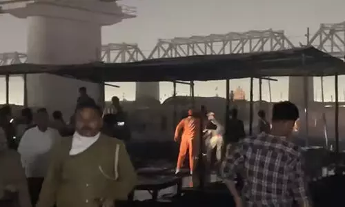 Fire breaks out at Maha Kumbh in Prayagraj