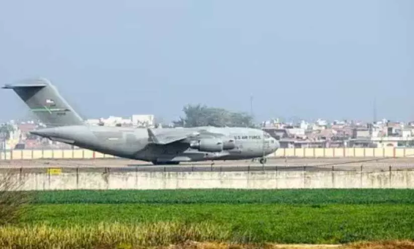 116 ഇന്ത്യക്കാരുമായി യു.എസ് വിമാനം അമൃത് സറിൽ