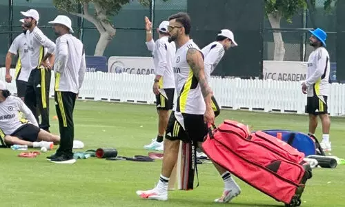 ദുബൈയിൽ പരിശീലനച്ചൂടിൽ ടീം ഇന്ത്യ