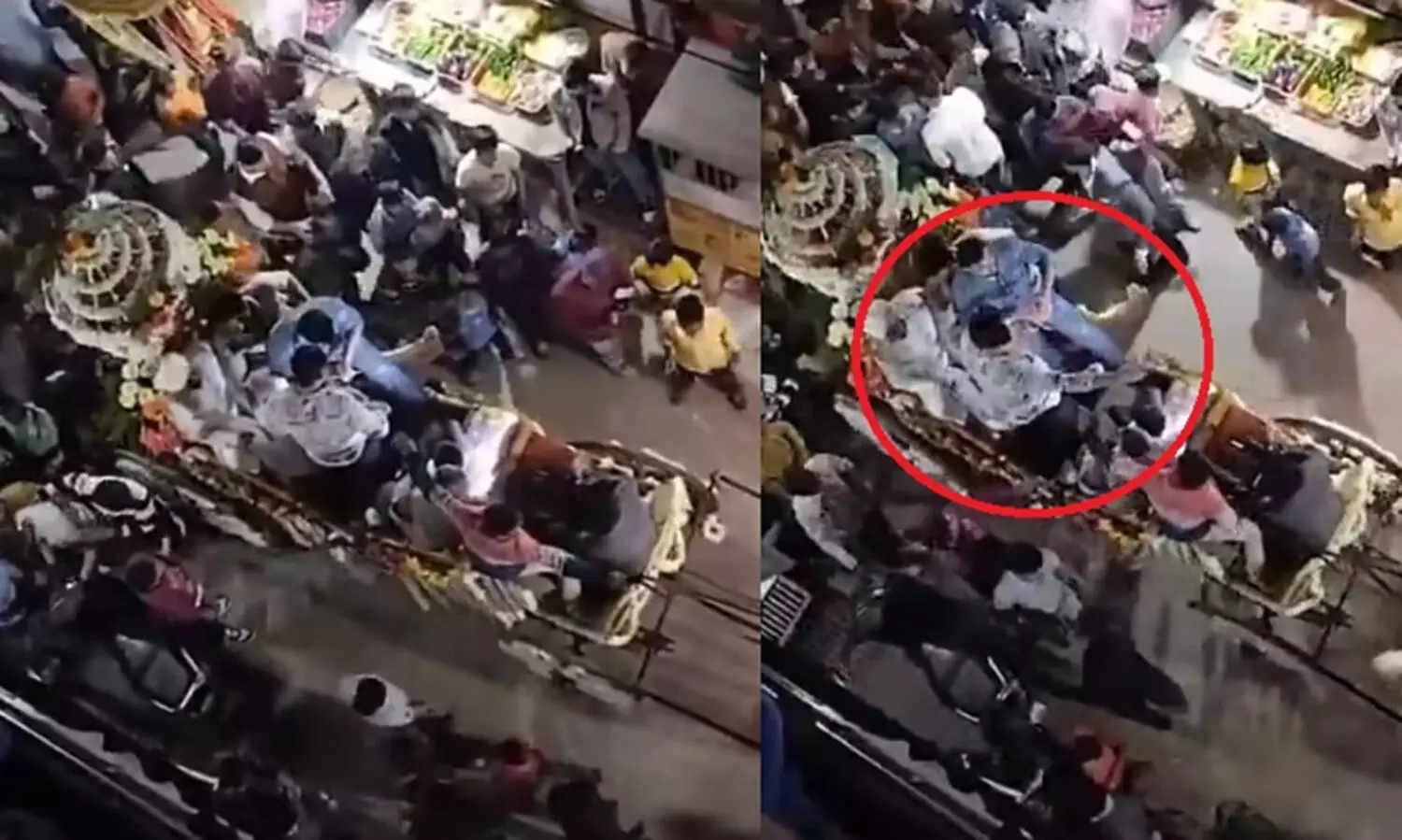 വിവാഹ ഘോഷയാത്രയ്ക്കിടെ വെടിവെപ്പ്; രണ്ടര വയസ്സുകാരന് ദാരുണാന്ത്യം -വിഡിയോ