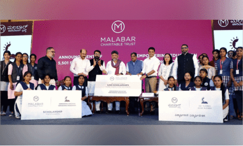 മലബാർ ഗ്രൂപ് കർണാടകയിൽ പെൺകുട്ടികൾക്ക് 4.74 കോടിയുടെ വിദ്യാഭ്യാസ സ്കോളർഷിപ് പ്രഖ്യാപിച്ചു