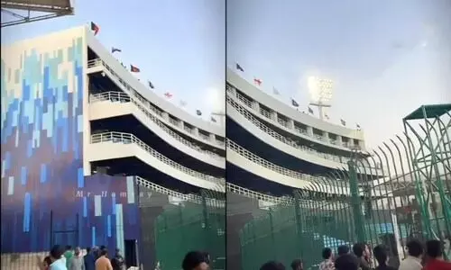 കറാച്ചി സ്റ്റേഡിയത്തിൽ ഇന്ത്യൻ പതാകയില്ല, വിഡിയോ പുറത്ത്; ചാമ്പ്യൻസ് ട്രോഫിക്ക് മുമ്പ് പുതിയ വിവാദം