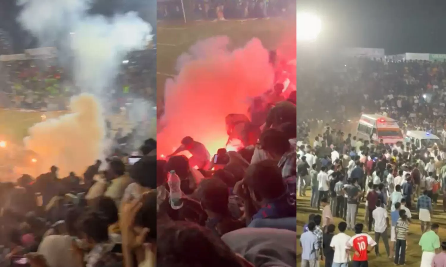 മലപ്പുറം തെരട്ടമ്മലിൽ ഫുട്ബാൾ ടൂർണമെന്റിനിടെ കരിമരുന്ന് അപകടം; 40 പേർക്ക് പരിക്ക്