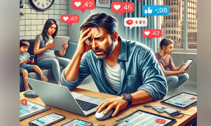 ടെക്നോളജി-ലൈഫ് ബാലൻസ് നിലനിർത്തുന്നത് നൂറിൽ മൂന്നുപേർ മാത്രം