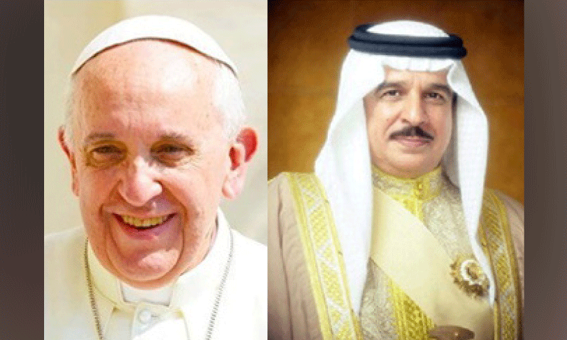 ഫ്രാ​ൻ​സി​സ് മാ​ർ​പാ​പ്പ​ക്ക് സ​​േന്ദ​ശ​മ​യ​ച്ച് ഹ​മ​ദ് രാ​ജാ​വ്