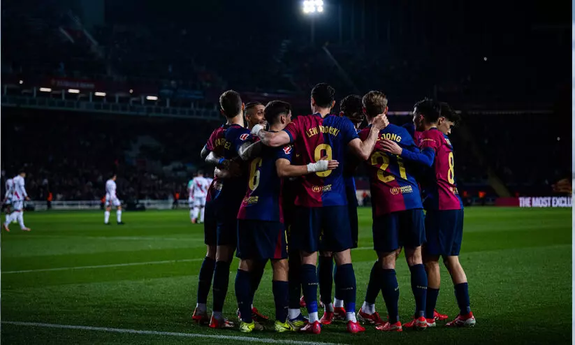 റയലിനെ മറികടന്ന് ബാഴ്സ ഒന്നാമത്; റയോ വയ്യകാനോയെ വീഴ്ത്തിയത് ഒറ്റ ഗോളിന് റയലിനെ മറികടന്ന് ബാഴ്സ ഒന്നാമത്; റയോ വയ്യകാനോയെ വീഴ്ത്തിയത് ഒറ്റ ഗോളിന്