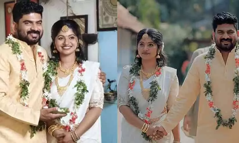 Chithra Nair shared the wedding video Chithra Nair shared the wedding video