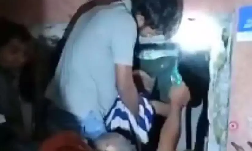 6 yr old falls between lift wall at Hyderabad apartments, rescued 6 yr old falls between lift wall at Hyderabad apartments, rescued