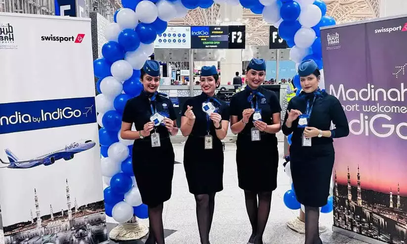 ഹൈദരാബാദിൽ നിന്ന് മദീനയിലേക്ക് നേരിട്ട് വിമാനസർവീസുകൾ ആരംഭിച്ച് ഇൻഡിഗോ