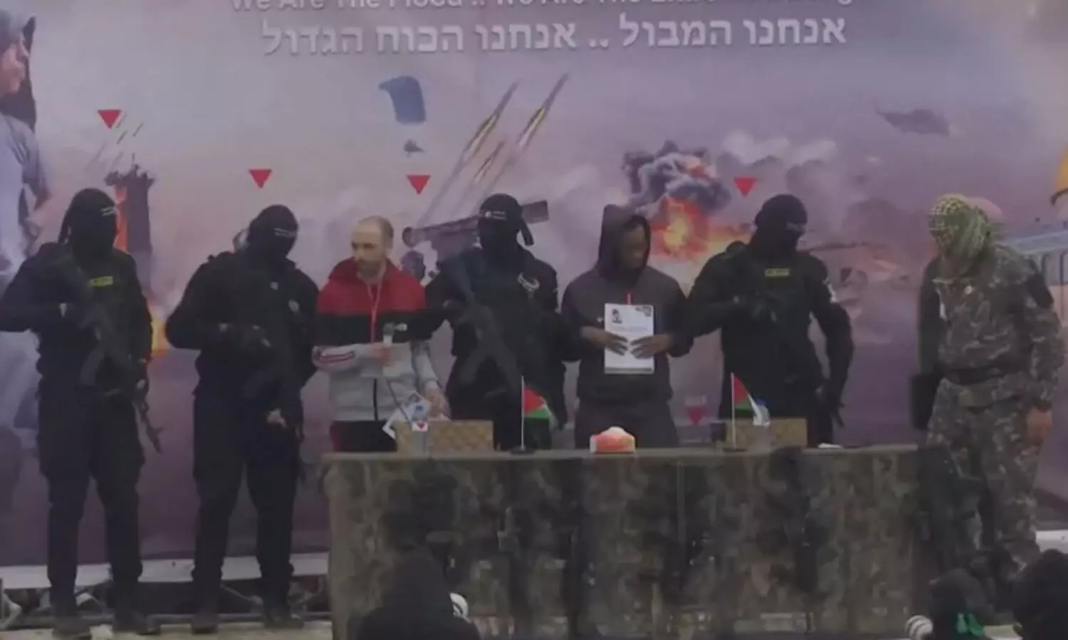 ഗസ്സയിൽ രണ്ട് ബന്ദികളെ കൂടി കൈമാറി ഹമാസ്