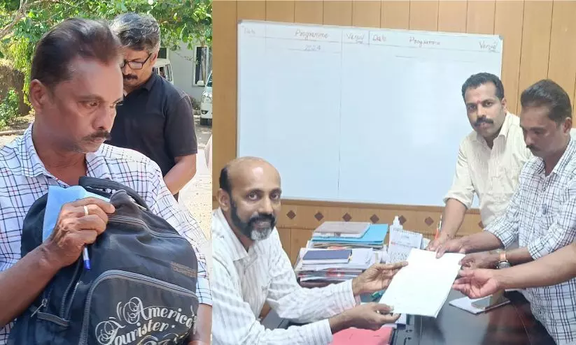 കോളജിൽനിന്ന് സിദ്ധാർഥന്റെ വസ്തുക്കൾ മുഴുവനും ലഭിച്ചില്ല; പരാതി നൽകി ബന്ധുക്കൾ കോളജിൽനിന്ന് സിദ്ധാർഥന്റെ വസ്തുക്കൾ മുഴുവനും ലഭിച്ചില്ല; പരാതി നൽകി ബന്ധുക്കൾ