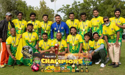 പ​ള്ളം ഫു​ട്ബാ​ൾ ലീ​ഗ്: എ​സ്.​ടി വാ​രി​യേ​ഴ്സ് ചാ​മ്പ്യ​ൻ​മാ​ർ