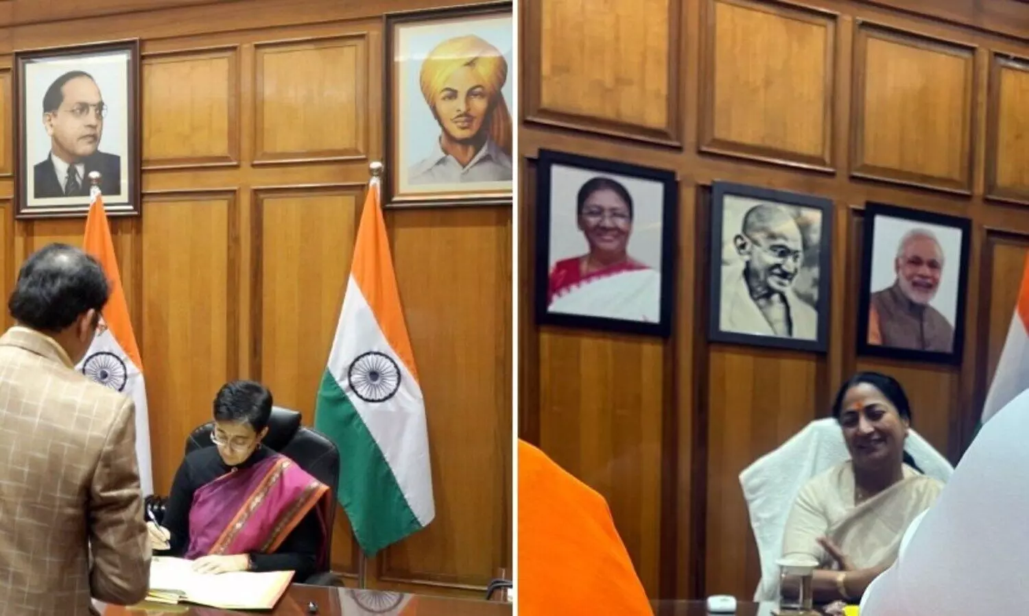 ഡൽഹി മുഖ്യമന്ത്രിയുടെ ഓഫിസിൽനിന്ന് അംബേദ്കറുടെ ചിത്രം നീക്കി; ബി.ജെ.പി ദലിത് വിരുദ്ധരെന്ന് എ.എ.പി