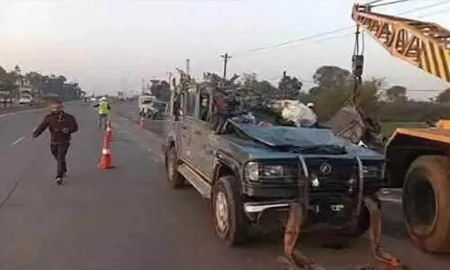 Six people died in car accident after returning from Kumbh Mela