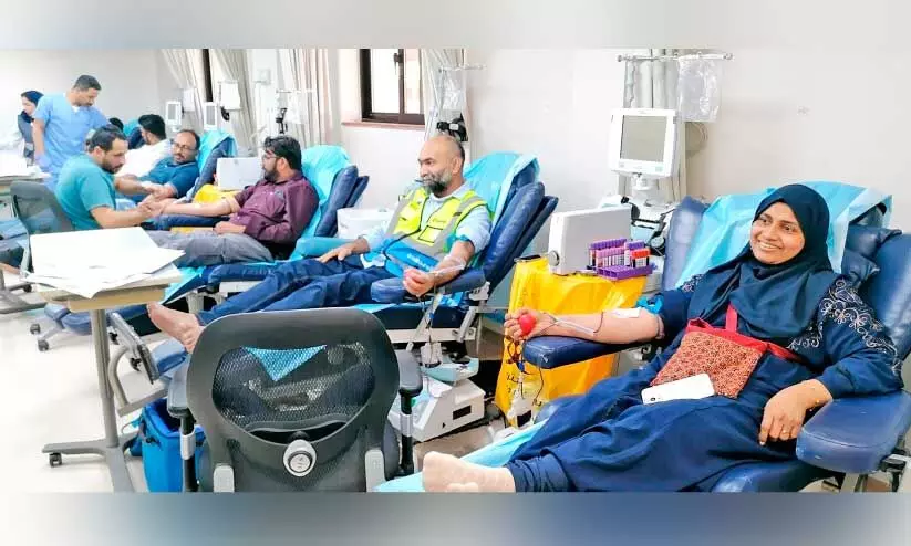 പ്ര​വാ​സി വെ​ൽ​ഫെ​യ​ർ ര​ക്ത​ദാ​ന ക്യാ​മ്പ്