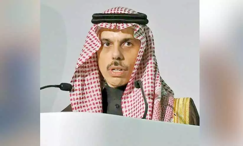 ഇ​ന്റ​ർ​നാ​ഷ​ന​ൽ ഹ്യൂ​മാ​നി​റ്റേ​റി​യ​ൻ ഫോ​റ​ത്തി​ന്​ തു​ട​ക്കം; വേ​ണം മാ​നു​ഷി​ക പ്ര​തി​സ​ന്ധി​ക​ൾ​ക്ക് സ​മൂ​ല​മാ​യ പ​രി​ഹാ​രം -സൗ​ദി വി​ദേ​ശ​കാ​ര്യ മ​ന്ത്രി