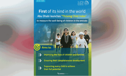 ശി​ശു വ​ള​ര്‍ച്ചാ സൂ​ചി​ക പ്ര​ഖ്യാ​പി​ച്ച് അ​ബൂ​ദ​ബി