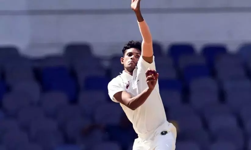 മൂ​ന്ന് വ​ർ​ഷ​ത്തിനുശേ​ഷം കേ​ര​ള ടീ​മി​ൽ; ര​ണ്ടാം ദി​ന​ത്തി​ലെ താ​ര​മാ​യി ഏ​ദ​ൻ ആ​പ്പി​ൾ ടോം