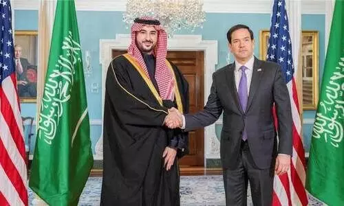 സൗ​ദി പ്ര​തി​രോ​ധ​മ​ന്ത്രി-​യു.​എ​സ്​ സ്റ്റേ​റ്റ്​ സെ​ക്ര​ട്ട​റി കൂ​ടി​ക്കാ​ഴ്​​ച