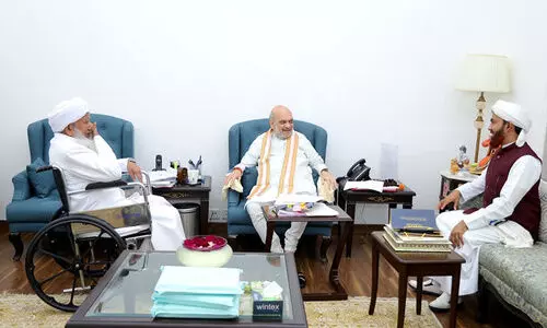 അമിത് ഷായുമായി കൂടിക്കാഴ്ച നടത്തി കാന്തപുരം അബൂബക്കർ മുസ്‌ലിയാർ; ന്യൂനപക്ഷങ്ങളുടെ ആശങ്കകൾ അറിയിച്ചെന്ന് ഹക്കീം അസ്ഹരി